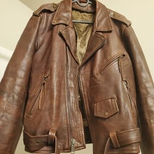 Leather King Vintage Moto Jacket